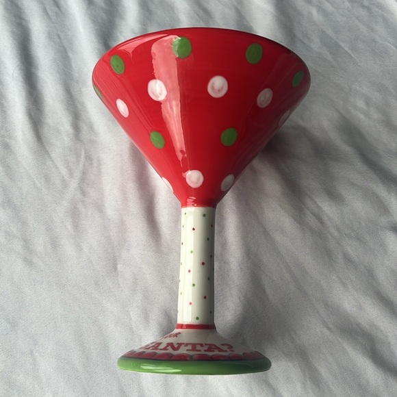 Santa Martini Glass - Picture 4 of 6